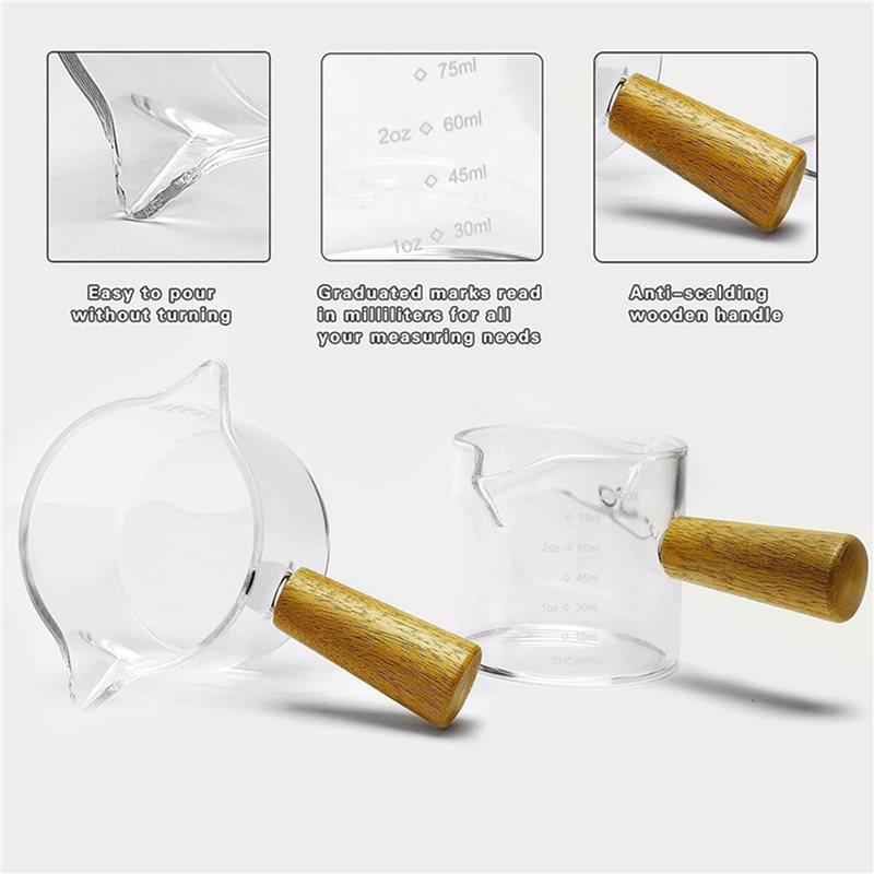 ABWZ-8Pcs Double Spouts Espres - Espresso Shot Glass recension och pris